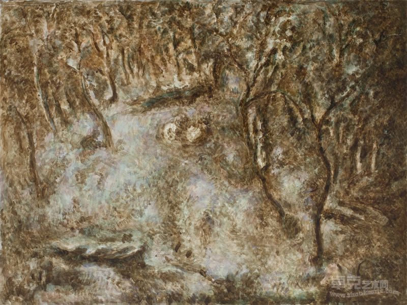 郝强 风景  30x40cm 板上油画 2011