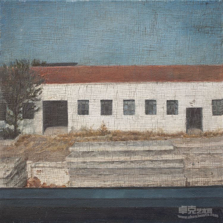 王乔 《后窗1》2008 油画 30x30cm