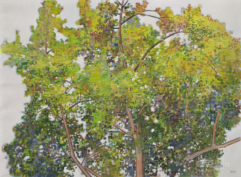 张晖《树之一》 132×96.5cm 布上丙烯 2010