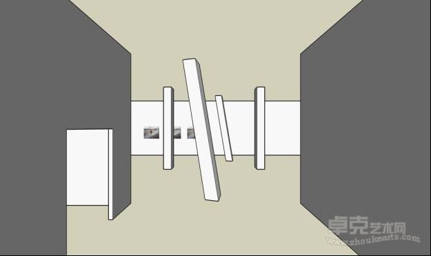 马翀—别处  440 & 40*40 cm（2柱）  装置  2012年