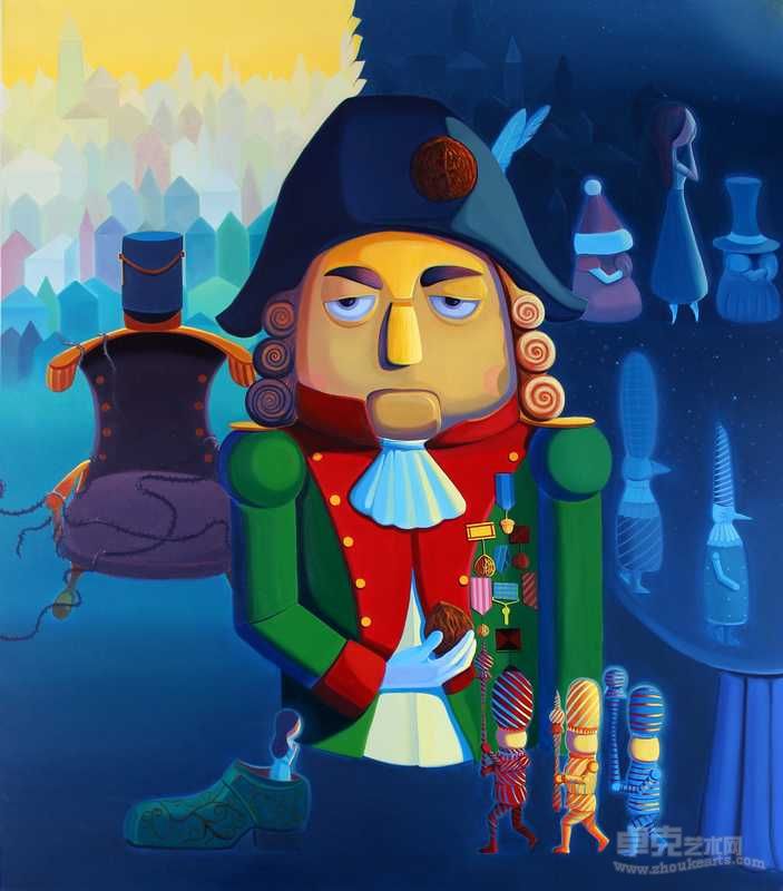 郭剑胡  桃夹子-白天和夜晚 布面油画 150×130cm 2011