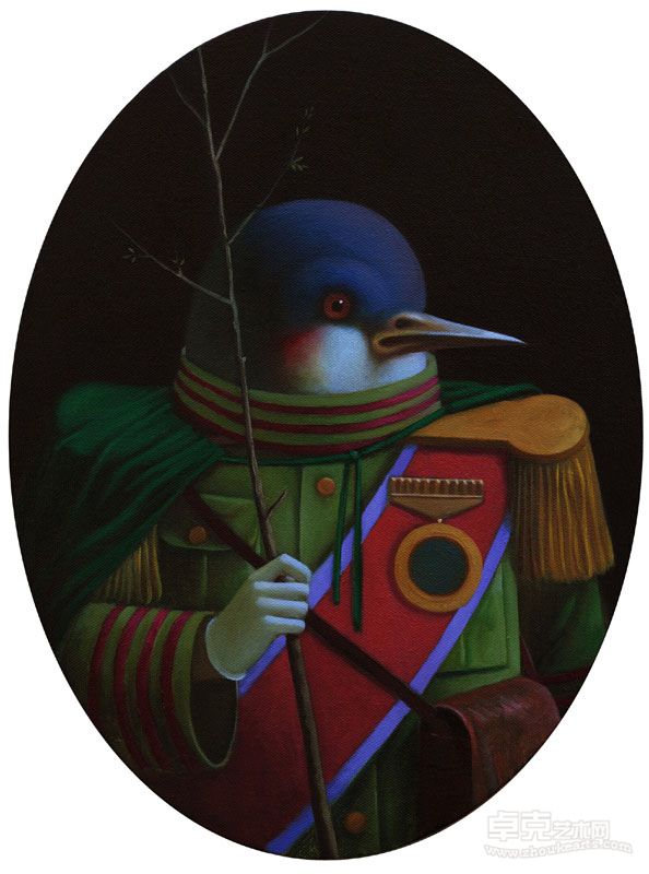 吉一瑋 《荣枝》 布面油画 40x30cm 2011