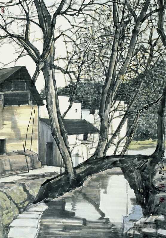 村口  99cm×68cm