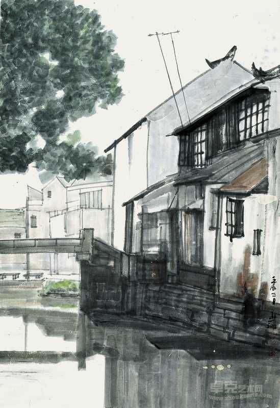 甪直小雨  100cm×69cm