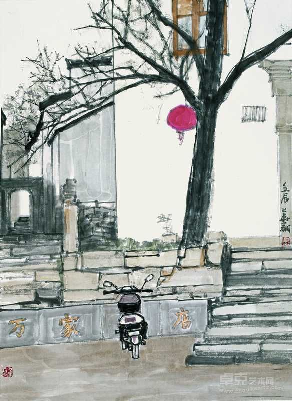 乡村小店  69cm×50cm
