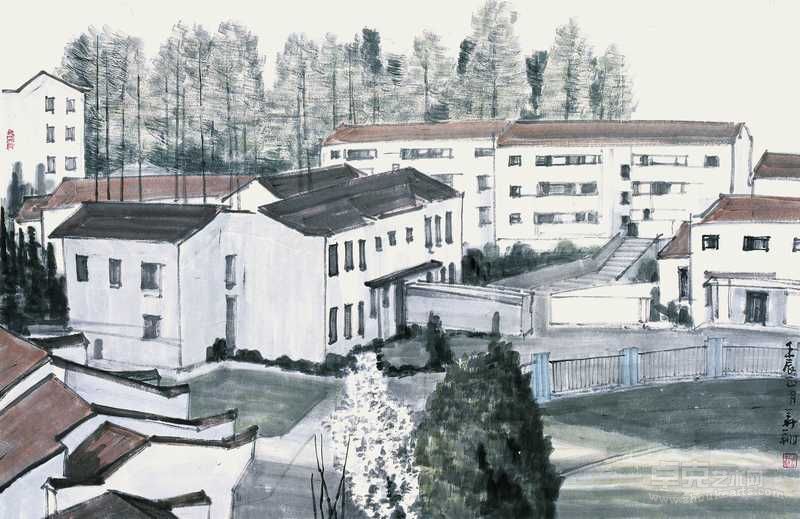 九华此景成记忆  69cm×105cm