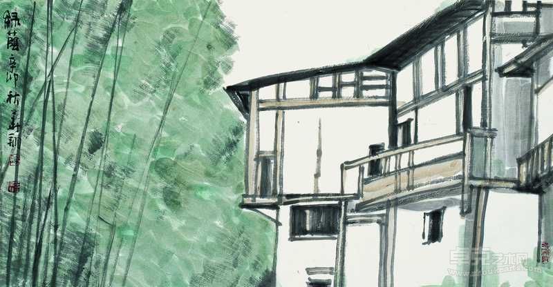 绿荫  36cm×69cm
