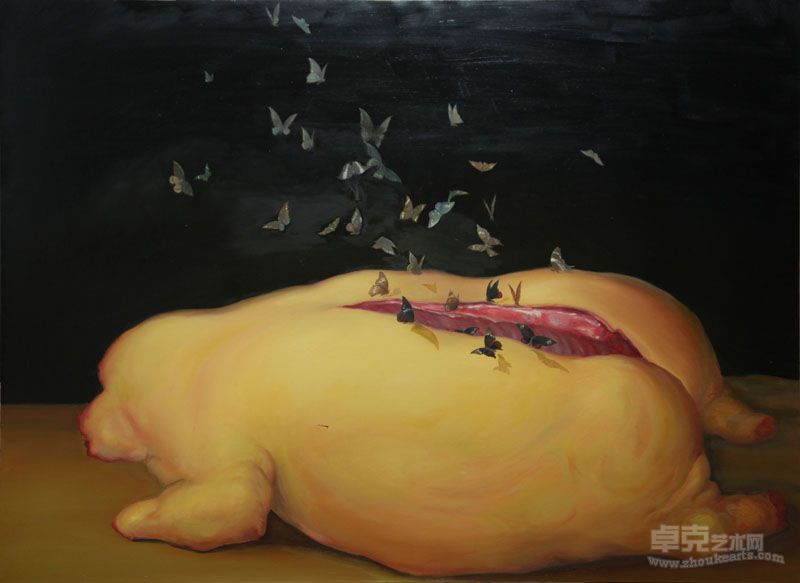 秦观伟—葬礼三 布面油画 150.110cm