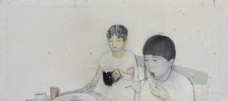 翟建 一顿饱餐 70×30cm 布面油画 2011
