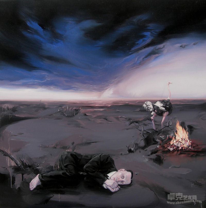 光NO.4 100X100cm 布面油画  2011