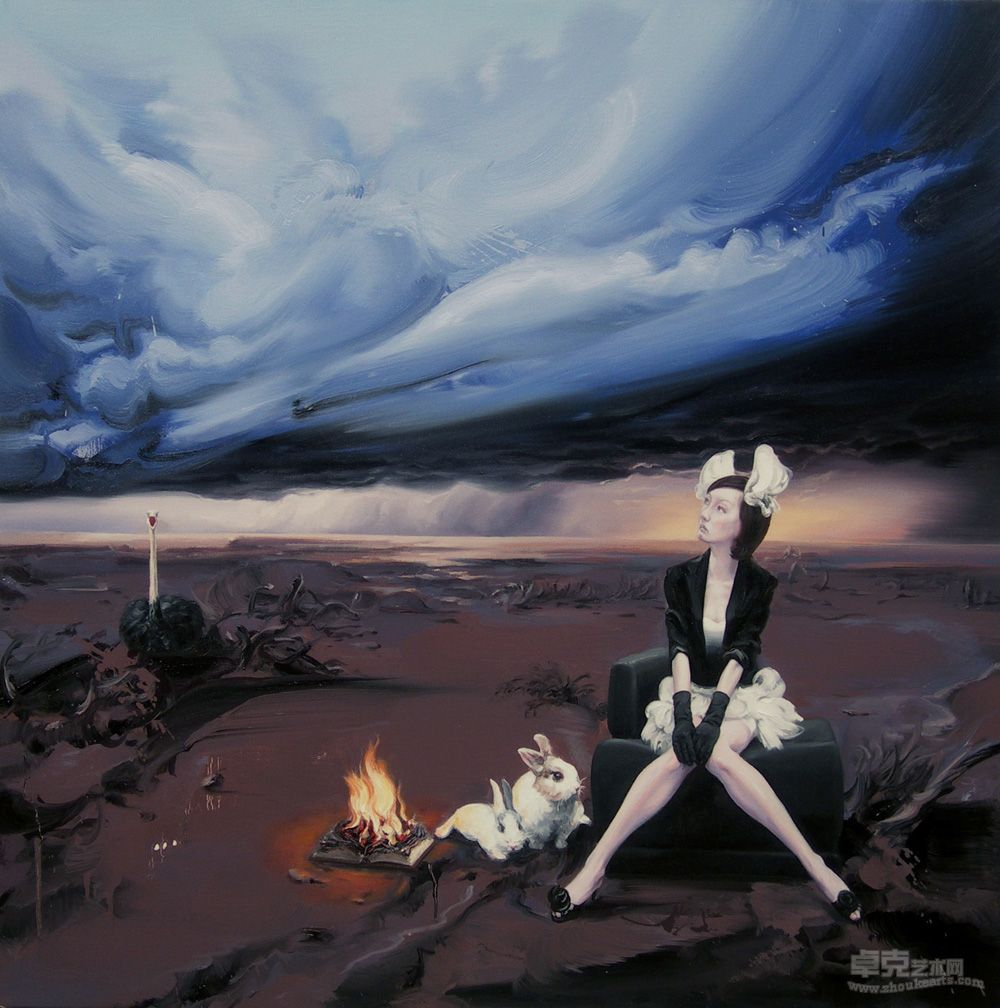 光NO.5  100X100cm 布面油画  2011