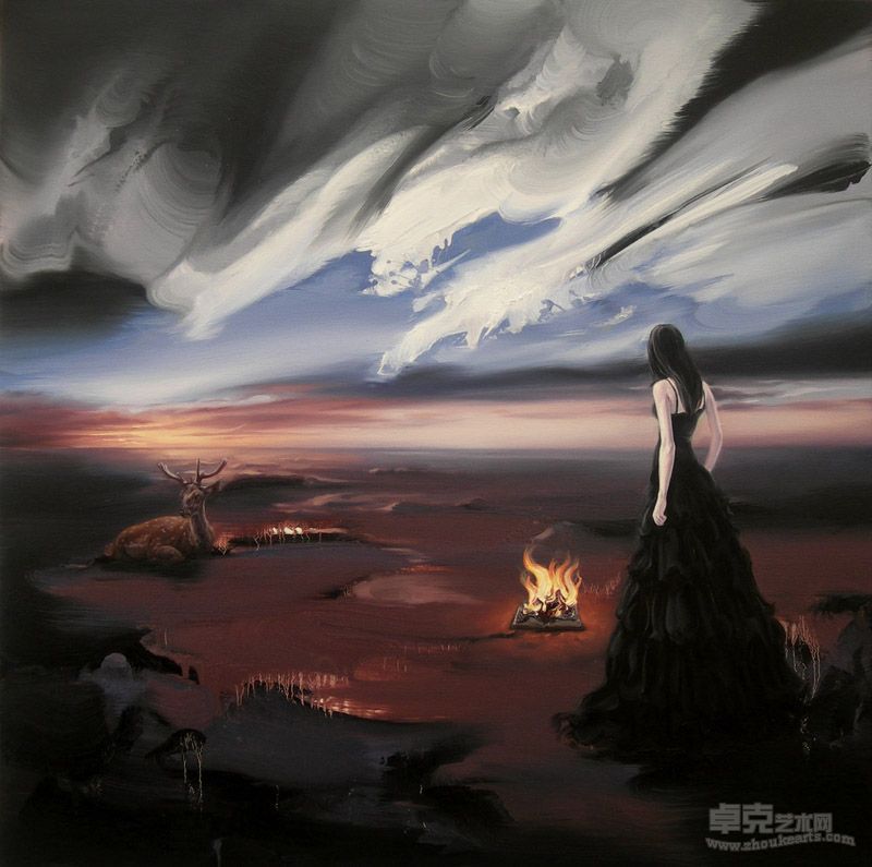 光NO.7  100X100cm 布面油画  2011