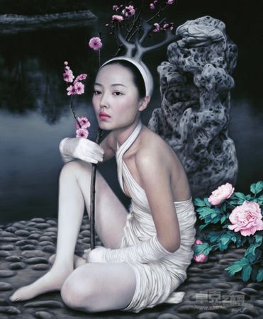 湖边 Lake side oil on  canvas 200x165cm 2012.