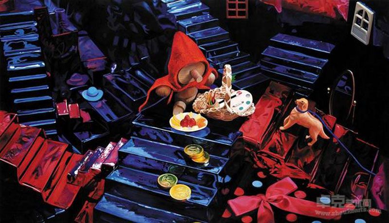 《欲望童话1-2》油彩画布 97x162cm(100M) 2010