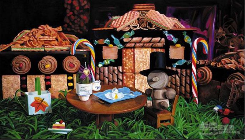 《欲望童话2-2》油彩画布 97x162cm(100M) 2010