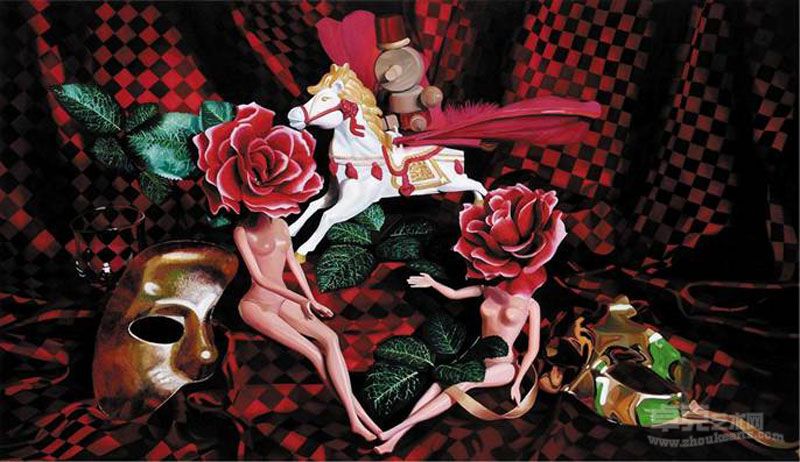 《欲望童话3-1》油彩画布 97x162cm(100M) 2010