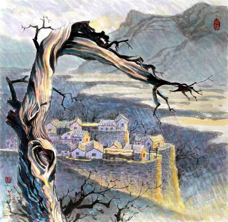 京西古村落（二）王志洁 95×130cm