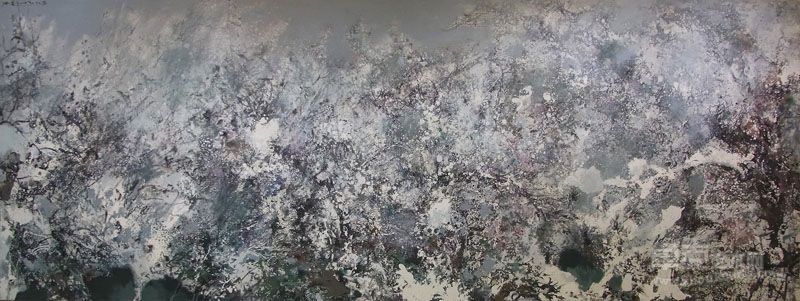 洪凌_天歌_180 x 500 cm_油彩畫布_2009