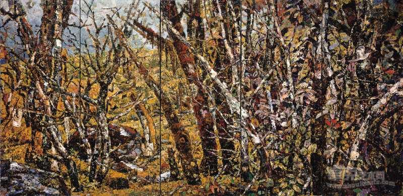 大树林 150×60cm×5 2009-2011