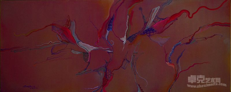 《荡漾》2011年_150x60cm