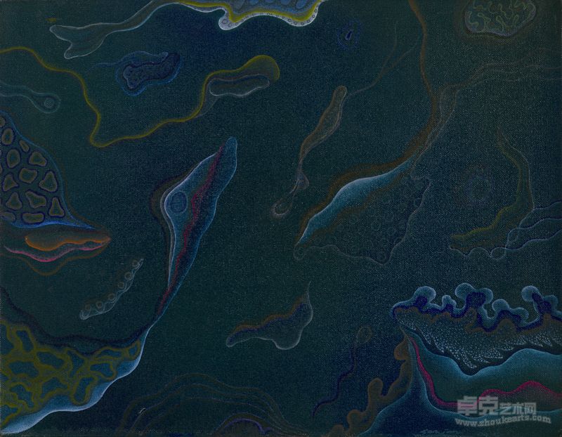 《流淌》1994年_40x32cm