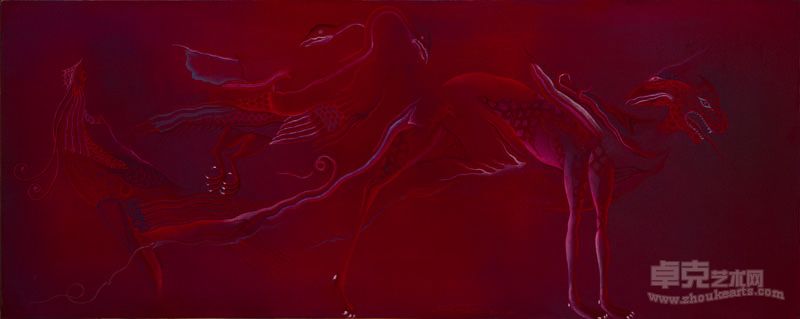 《翼豹》2010年_150x60cm