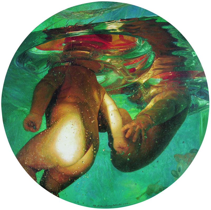 水中天使100518 160×160cm 2010