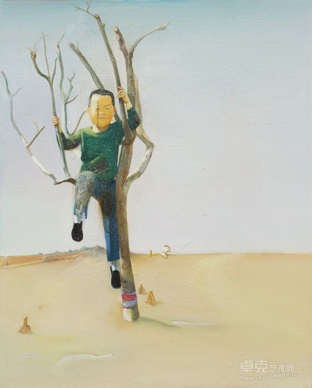 翟建  2010-03 边界  100×80cm  布面油画  2010  ￥14000
