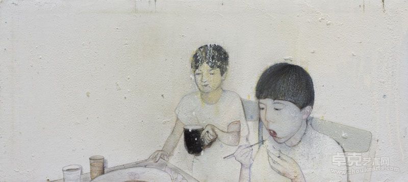 翟建  一顿饱餐  70×30cm   布面油画  2011  ￥10000
