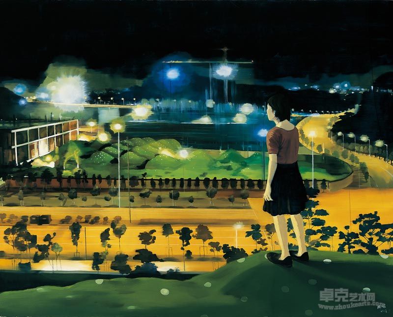 莫頔 城市之光No.2 2009  布面油画 160x200cm