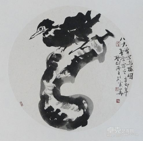 孔宪华 瓜鸟图