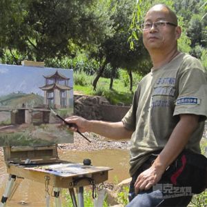 戴建华在弥渡密祉乡写生