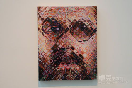 查克‧克洛斯（Chuck Close）作品《自画像》