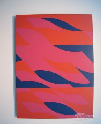 布里奇特‧莱利（Bridget Riley） 《红与红》2 亚麻布油画 169.5X228cm 2007