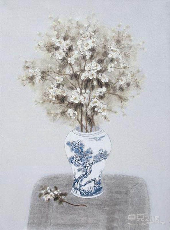 青花梦之二 木西 80*60cm 2012年作