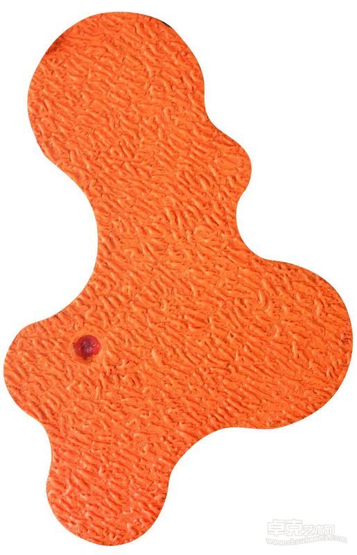 被舞者系列（局部2）  40cm×80cm  铜箔基板油画 2012
