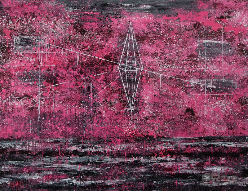 张雍晟 青成之恋 180×140cm 布面丙烯 2012年