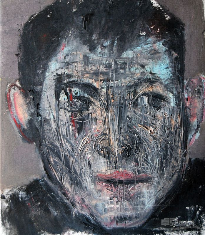 三水 肖像 49×58cm 布面油画 2012年
