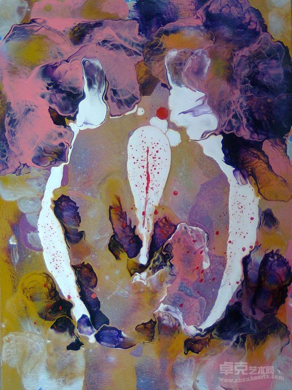 孙传彪 油与色的想象-弥漫纯洁 30×40cm 布面油画 2011年