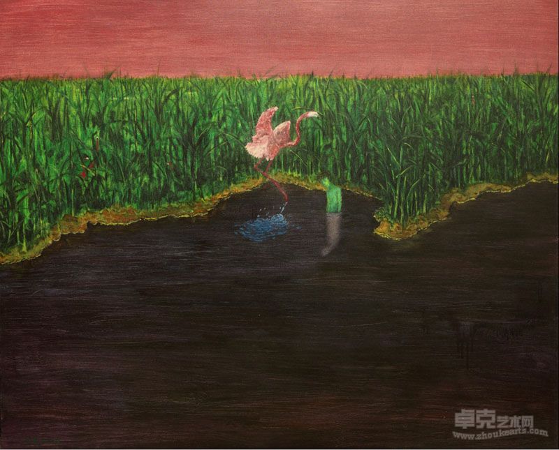 化鸟 布面油画 160cmx130cm 2008