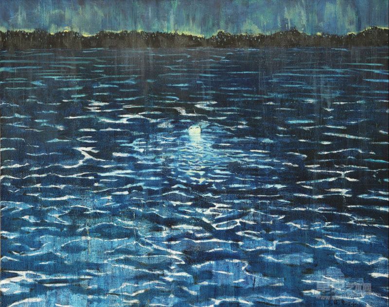蓝夜 布面油画 150cmX120cm 2010