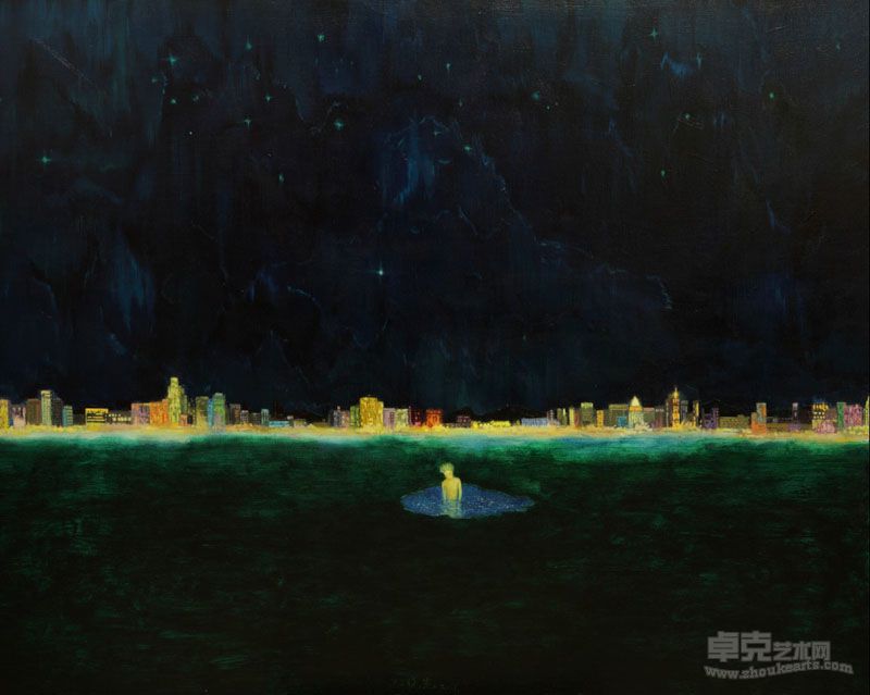 伤城 布面油画  150cmX120cm 2009
