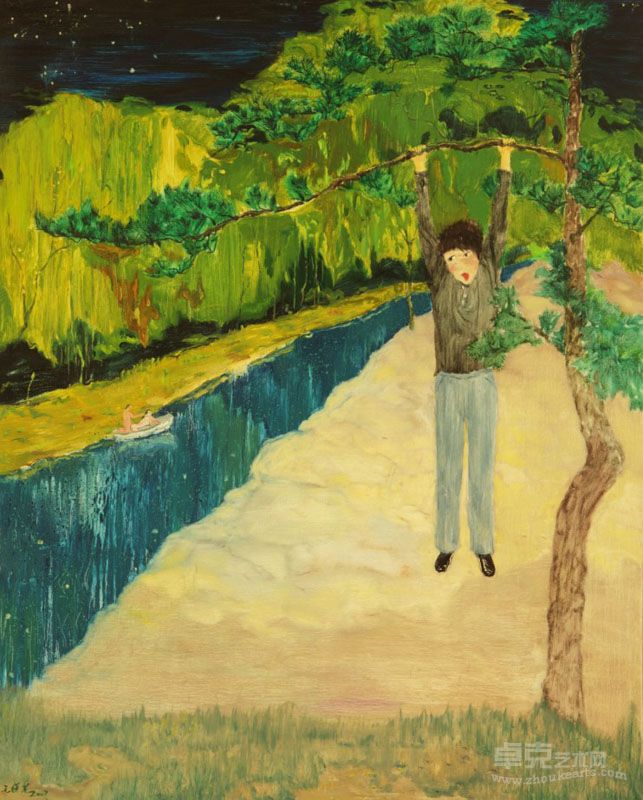 蓝色多瑙河 布面油画 150cmX120cm 2007