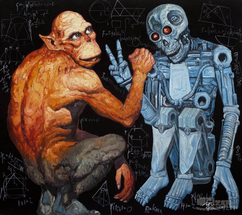 游戏 160x180cm 布面油画 2012