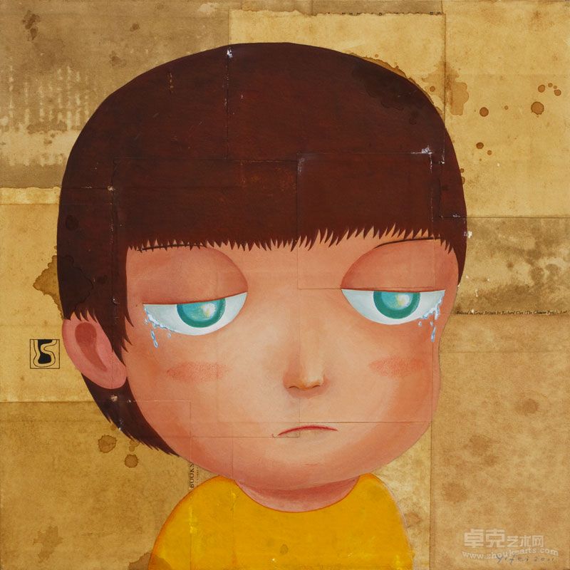 吕一飞 大男孩 55×55cm 板上综合材料 2011 ￥5600