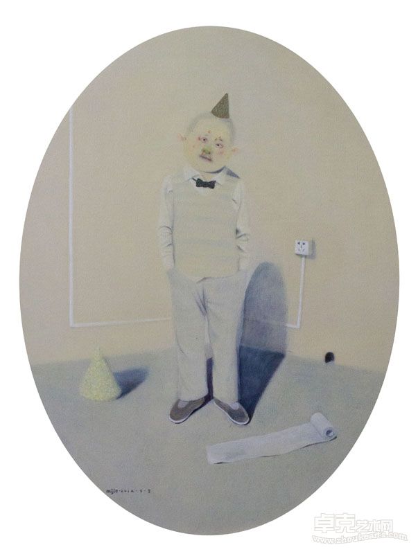 米杰  我在这，我原地未动Ⅵ 100×80cm 布面丙烯油画 ￥16000