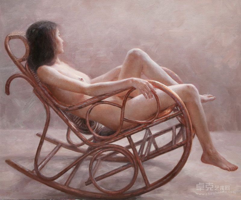 韩庆作品-悠闲,100×120cm