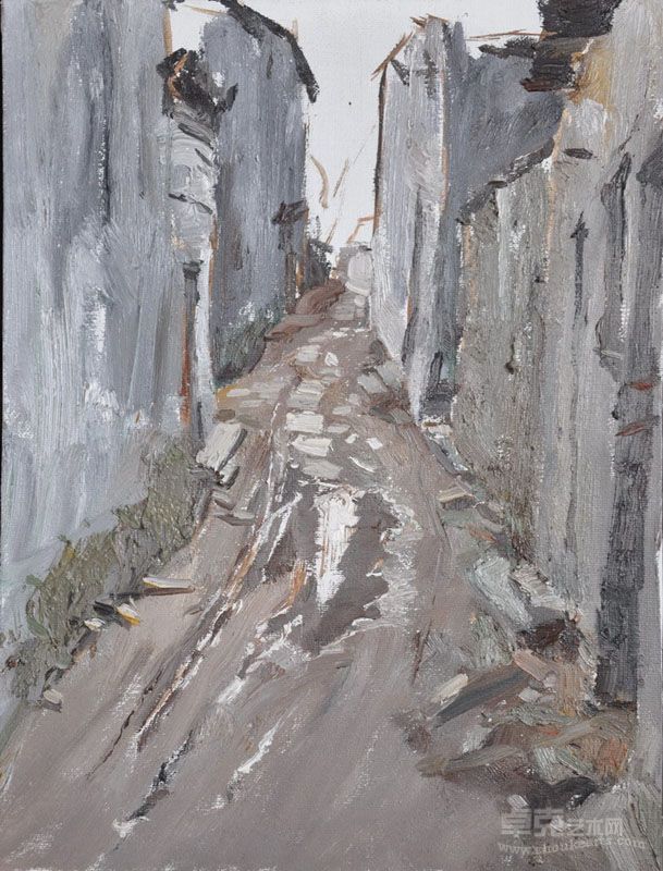 黄雄作品-风景1,30x40cm