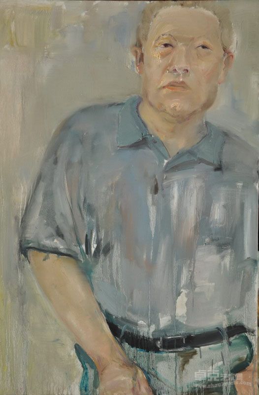 黄雄作品-人物1,60x90cm