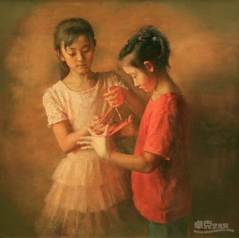卢超义作品-忆,100×100cm